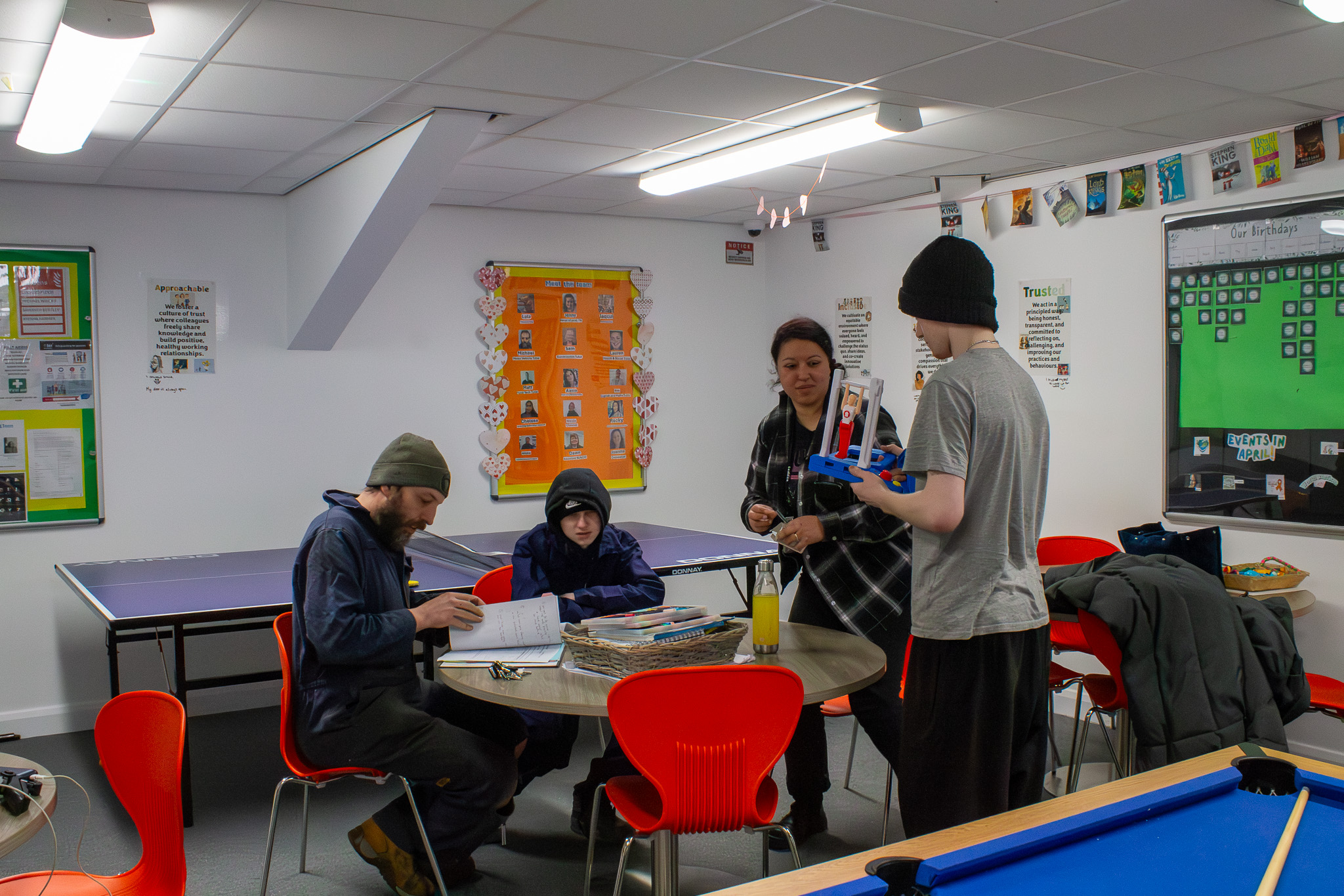 students and teacher in classroom